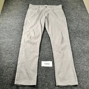 Faherty Brand Chino Pants Mens 36 Light Gray Organic Cotton Travel Straight Leg